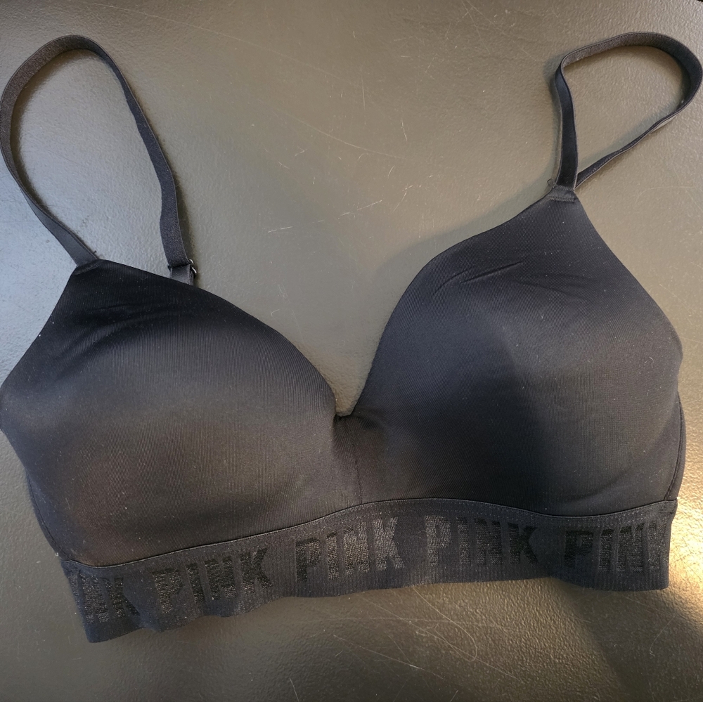 PINK Victoria's Secret Black Intimates Bra 32C